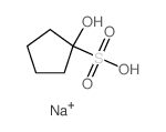 1-hydroxycyclopentane-1-sulfonic acid结构式