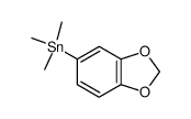 trimethyl(3,4-methylenedioxyphenyl)stannane结构式
