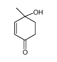 4-Hydroxy-4-methylcyclohex-2-en-1-one structure