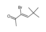 3-bromo-5,5-dimethyl-hex-3-en-2-one Structure