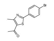 1-[2-(4-Bromophenyl)-4-methyl-5-thiazolyl]ethanone Structure