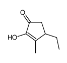 4-ethyl-2-hydroxy-3-methylcyclopent-2-en-1-one结构式
