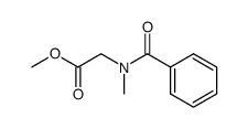 N-benzoylsarcosine methyl ester Structure