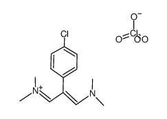 2-(4-chlorophenyl)-3-(dimethylamino)allylidene(dimethyl)ammonium perchlorate Structure