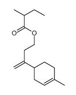 3-(4-methyl-3-cyclohexen-1-yl)but-3-enyl 2-methylbutyrate Structure