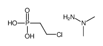 2-chloroethylphosphonic acid,1,1-dimethylhydrazine Structure