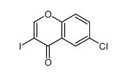6-氯-3-碘-4H-苯并吡喃-4-酮结构式