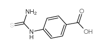 Benzoic acid,4-[(aminothioxomethyl)amino]- structure