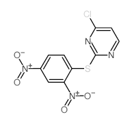 Pyrimidine, 4-chloro-2-[(2,4-dinitrophenyl)thio]- Structure
