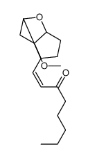 1-(2-methoxy-3,3a,4,5,6,6a-hexahydro-2H-cyclopenta[b]furan-4-yl)oct-1-en-3-one结构式