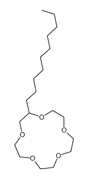 2-decyl-1,4,7,10,13-pentaoxacyclopentadecane structure