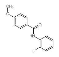 N-(2-氯苯基)-4-甲氧基苯甲酰胺结构式