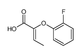(2Z)-2-(2-fluorophenoxy)but-2-enoic acid Structure