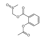 methylsulfinylmethyl 2-acetoxybenzoate结构式