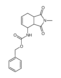 (2,3,3a,4,7,7a-Hexahydro-2-methyl-1,3-dioxo-1H-isoindol-4-yl)carbamic Acid Phenylmethyl Ester结构式