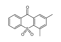 2,4-Dimethyl-10,10-dioxo-10H-10λ6-thioxanthen-9-one结构式