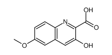 3-hydroxy-6-methoxyquinoline-2-carboxylic acid Structure