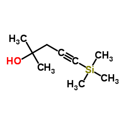 2-Methyl-5-(trimethylsilyl)-4-pentyn-2-ol结构式