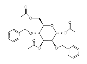 1,3,6-tri-O-acetyl-2,4-di-O-benzyl-α-D-mannopyranose Structure
