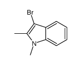 3-bromo-1,2-dimethyl-1H-indole结构式