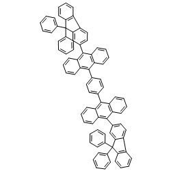1,4-bis(10-(9,9-diphenyl-9H-fluoren-2-yl)anthracen-9-yl)benzene Structure
