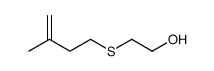 2-[(3-methylbut-3-enyl)thio]ethanol结构式