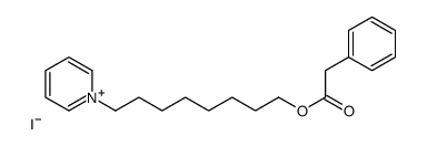 8-pyridin-1-ium-1-yloctyl 2-phenylacetate,iodide Structure