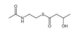 DL-S-B-HYDROXYBUTYRYL-N-ACETYL CYSTEAMIN E APPROX 95结构式