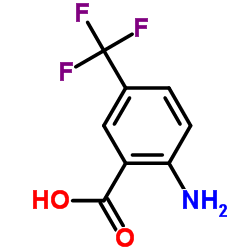2-氨基-5-三氟甲基苯甲酸结构式