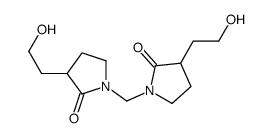 1,1'-methylenebis[3-(2-hydroxyethyl)pyrrolidin-2-one]结构式