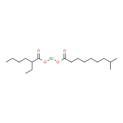(2-ethylhexanoato-O)(isodecanoato-O)nickel structure