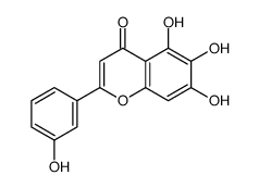 5,6,7-trihydroxy-2-(3-hydroxyphenyl)chromen-4-one结构式