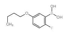 5-丁氧基-2-氟苯基硼酸结构式