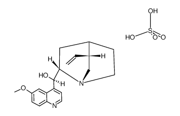 bis[(8alpha,9R)-9-hydroxy-6'-methoxycinchonanium] sulphate Structure