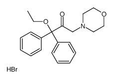 1-ethoxy-3-morpholin-4-yl-1,1-diphenylpropan-2-one,hydrobromide结构式