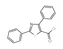 2,4-二苯基-1,3-噻唑-5-羰酰氯结构式