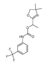 (3-Trifluoromethyl-phenyl)-carbamic acid 1-(4,4-dimethyl-4,5-dihydro-oxazol-2-yl)-ethyl ester Structure