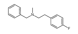 N-benzyl-2-(4-fluorophenyl)-N-methylethan-1-amine结构式