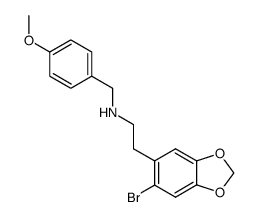 N-[2-(6-bromo-1,3-benzodioxol-5-yl)ethyl]-N-(4-methoxybenzyl)amine Structure