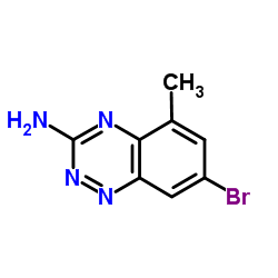 7-Bromo-5-methyl-1,2,4-benzotriazin-3-amine Structure