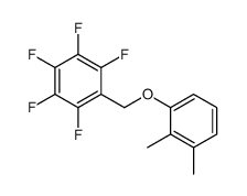 1-[(2,3-dimethylphenoxy)methyl]-2,3,4,5,6-pentafluorobenzene结构式