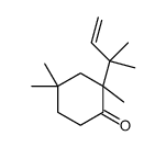 2,4,4-trimethyl-2-(2-methylbut-3-en-2-yl)cyclohexan-1-one结构式