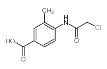 4-[(氯乙酰基)氨基]-3-甲基苯甲酸结构式