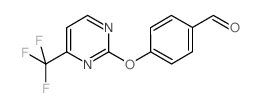 4-{[4-(三氟甲基)嘧啶-2-基]氧基}苯甲醛结构式