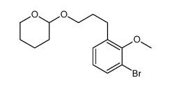 2-[3-(3-bromo-2-methoxyphenyl)propoxy]oxane结构式