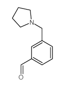 3-(吡咯烷-1-甲基)苯甲醛结构式