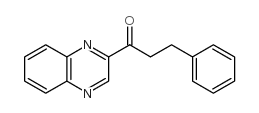 3-苯基-1-喹噁啉-2-丙烷-1-酮结构式