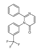 2-phenyl-3-[3-(trifluoromethyl)phenyl]pyrimidin-4-one结构式
