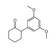 2-(3,5-dimethoxyphenyl)cyclohexan-1-one Structure