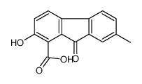 2-hydroxy-7-methyl-9-oxofluorene-1-carboxylic acid Structure